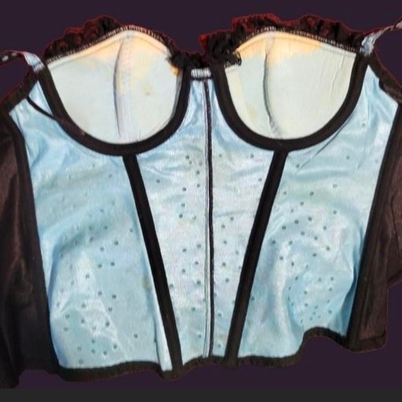 Multicolored Car Punk Graphic Corsrt Top - Picture 2 of 2